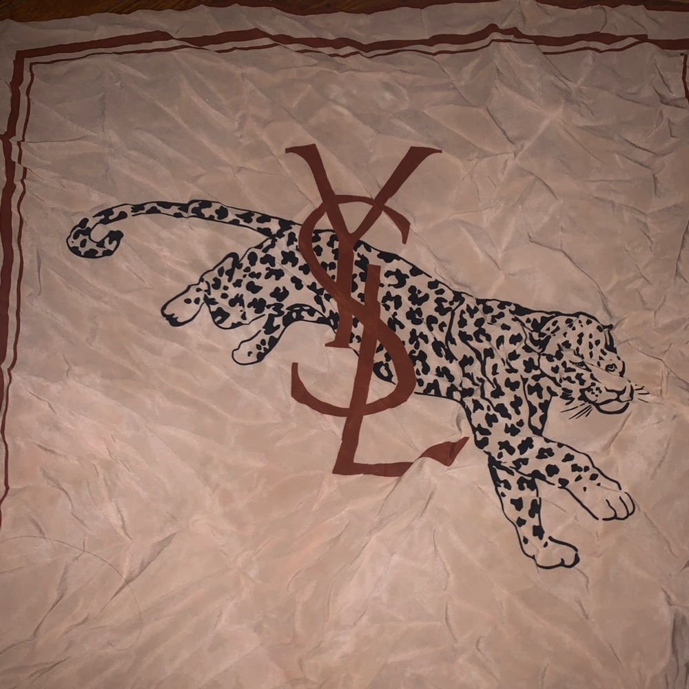 Yves Saint Laurent YSL Silk Scarf